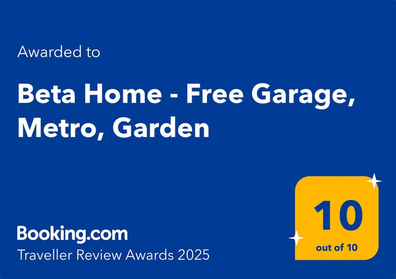 Beta Home - Garage, Air Condition, Garden, At Metro Praga Esterno foto